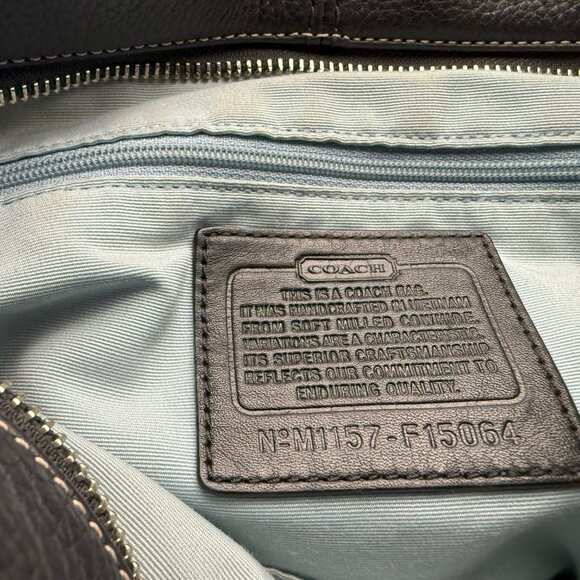 COACH 15064 Soho Duffle Black Pebbled Leather Convertible Crossbody Bag - Picture 7 of 7